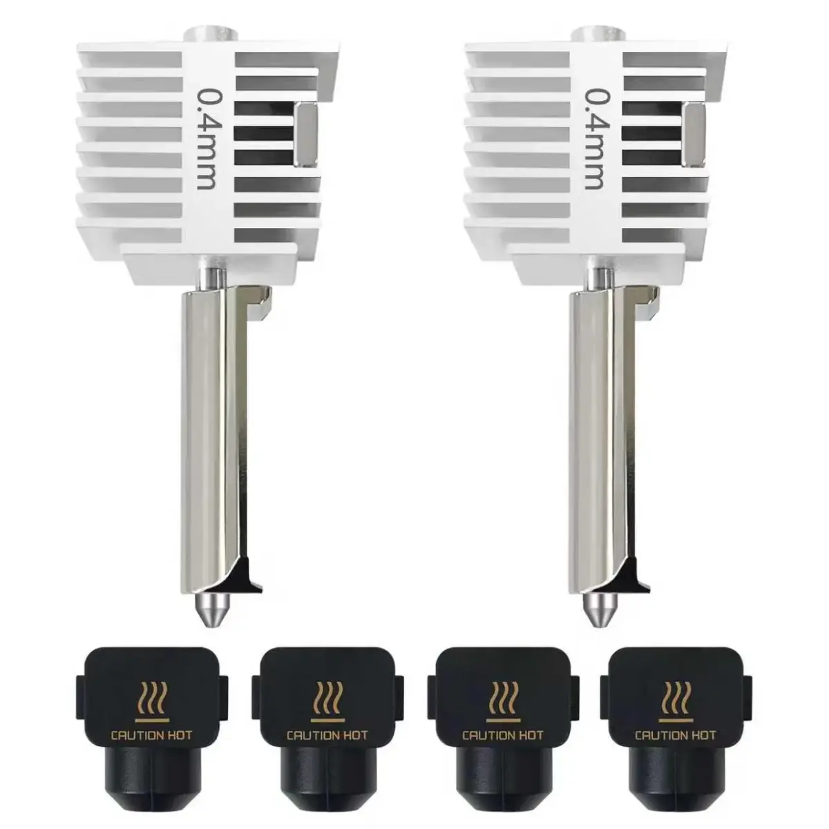HzdaDeve 0.4mm Hardened Steel Hotend Kit 2-Pack | Precision Extrusion for Bambu Lab A1 Mini/A1/A2L Printers - main product image
