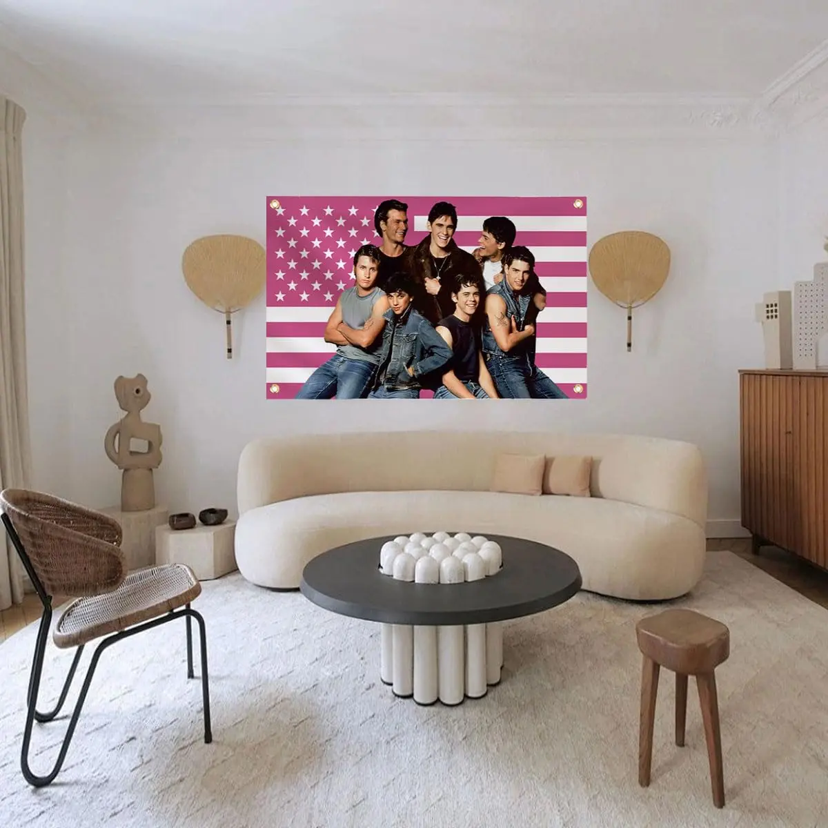 Aieted The Outsiders Pink Flag Poster 90cm x 150cm (3ft x 5ft) | Vibrant Polyester Tapestry for Fans - view 3