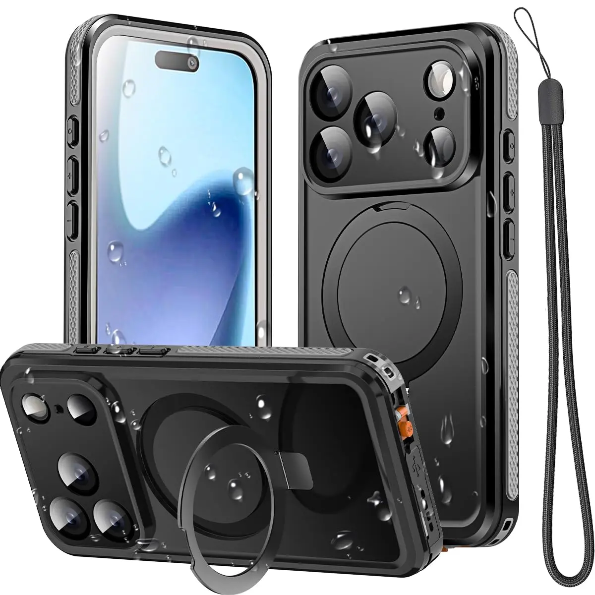 AICase Magnetic iPhone 17 Pro Case Waterproof Magsafe 6.3" | Shockproof & Dustproof - main product image