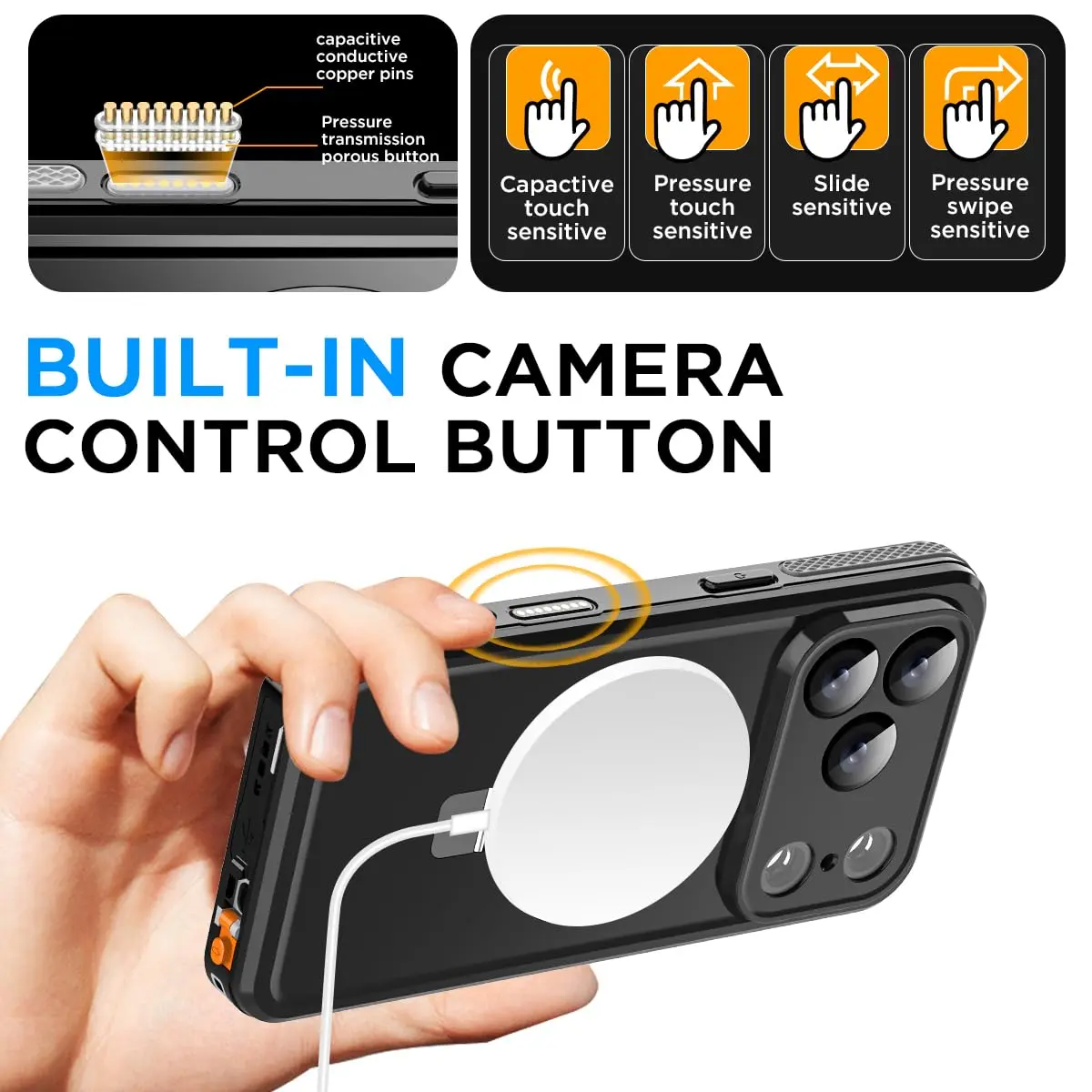 AICase Magnetic iPhone 17 Pro Case Waterproof Magsafe 6.3" | Shockproof & Dustproof - view 3