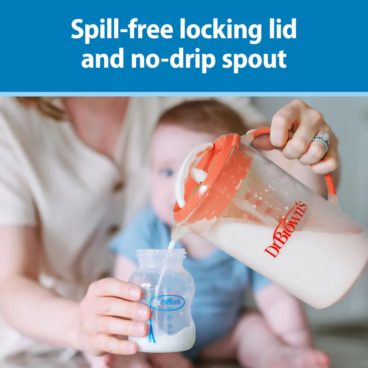 Dr. Brown's Formula Mixing Pitcher 36 oz (1065 ml) | Baby Formula Mixer with Adjustable Stopper - view 5