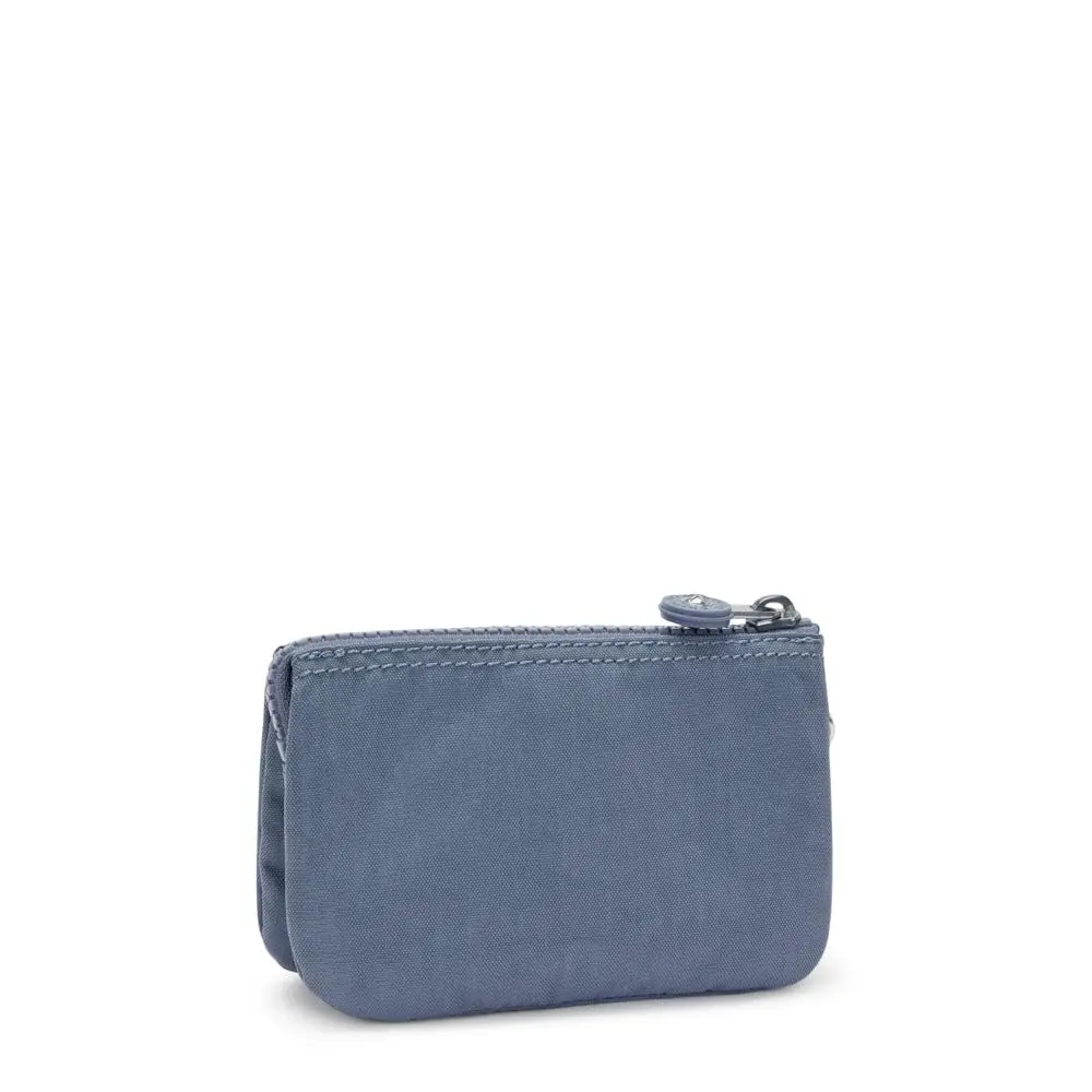 Kipling Creativity Small Pouch Blue Stone | Compact ID & Card Holder with Dual Zip Compartments - view 2