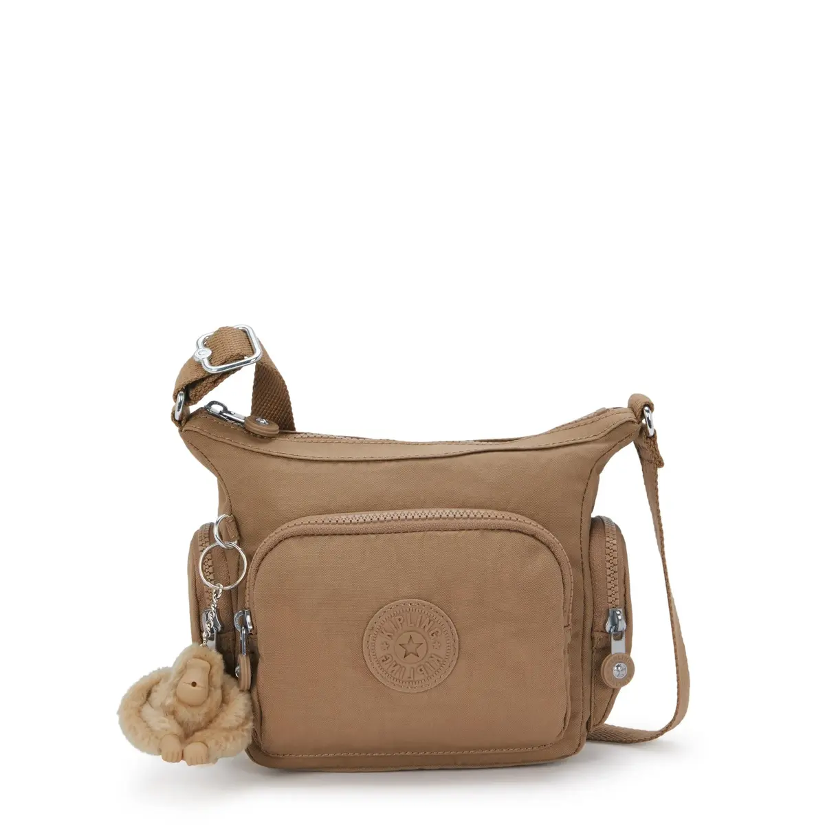 Kipling Gabbie Mini Crossbody Bag Early Tan Nylon | Adjustable Strap, 4L Capacity - main product image