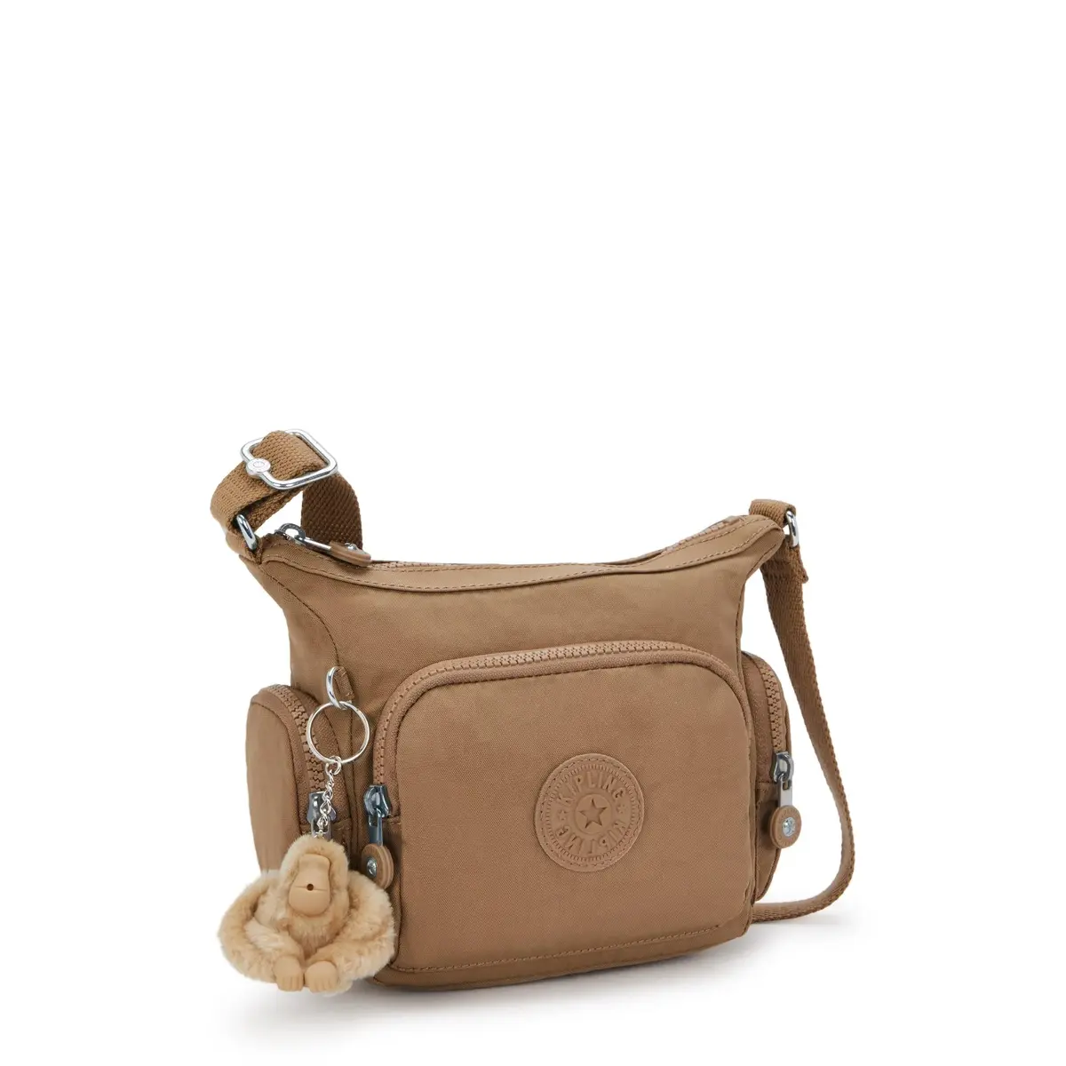 Kipling Gabbie Mini Crossbody Bag Early Tan Nylon | Adjustable Strap, 4L Capacity - view 4
