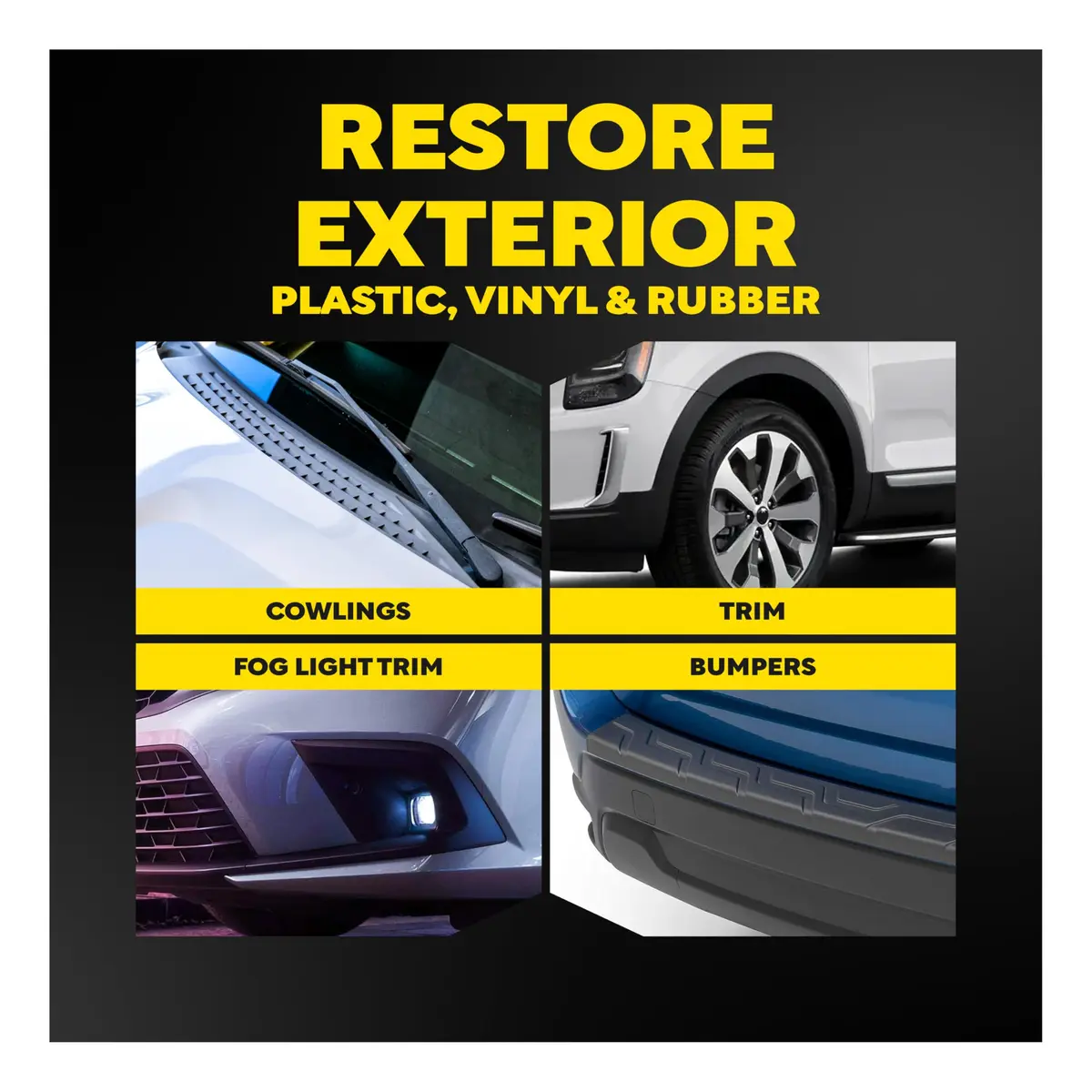 Meguiar's Ultimate Black Plastic Restorer 16 Oz | Deep UV Protection, Long-Lasting Gloss, Fast-Drying - view 3