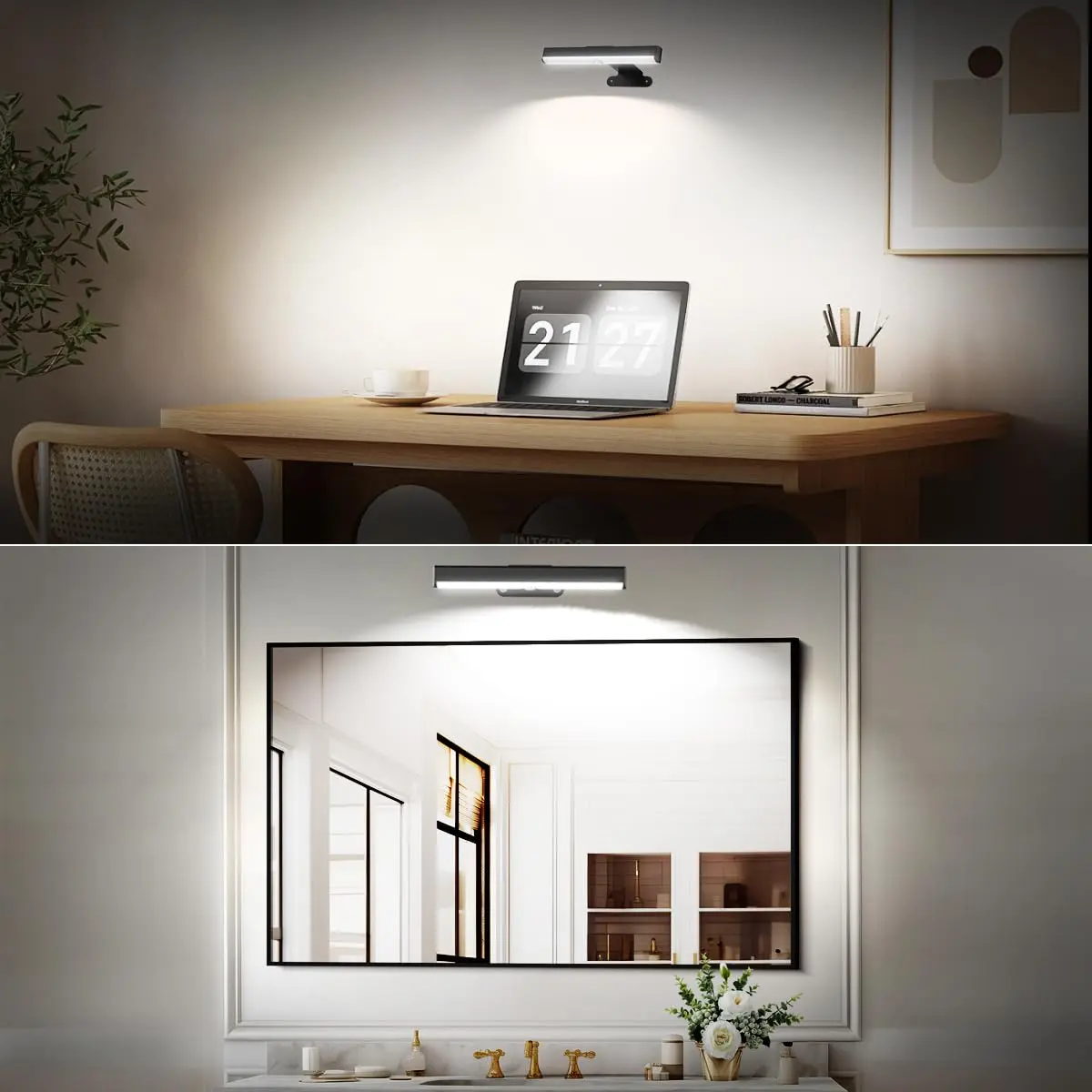 EUIOKUN Wireless Picture Light with Remote | Battery Operated Wall Sconces for Wall Decor - view 6
