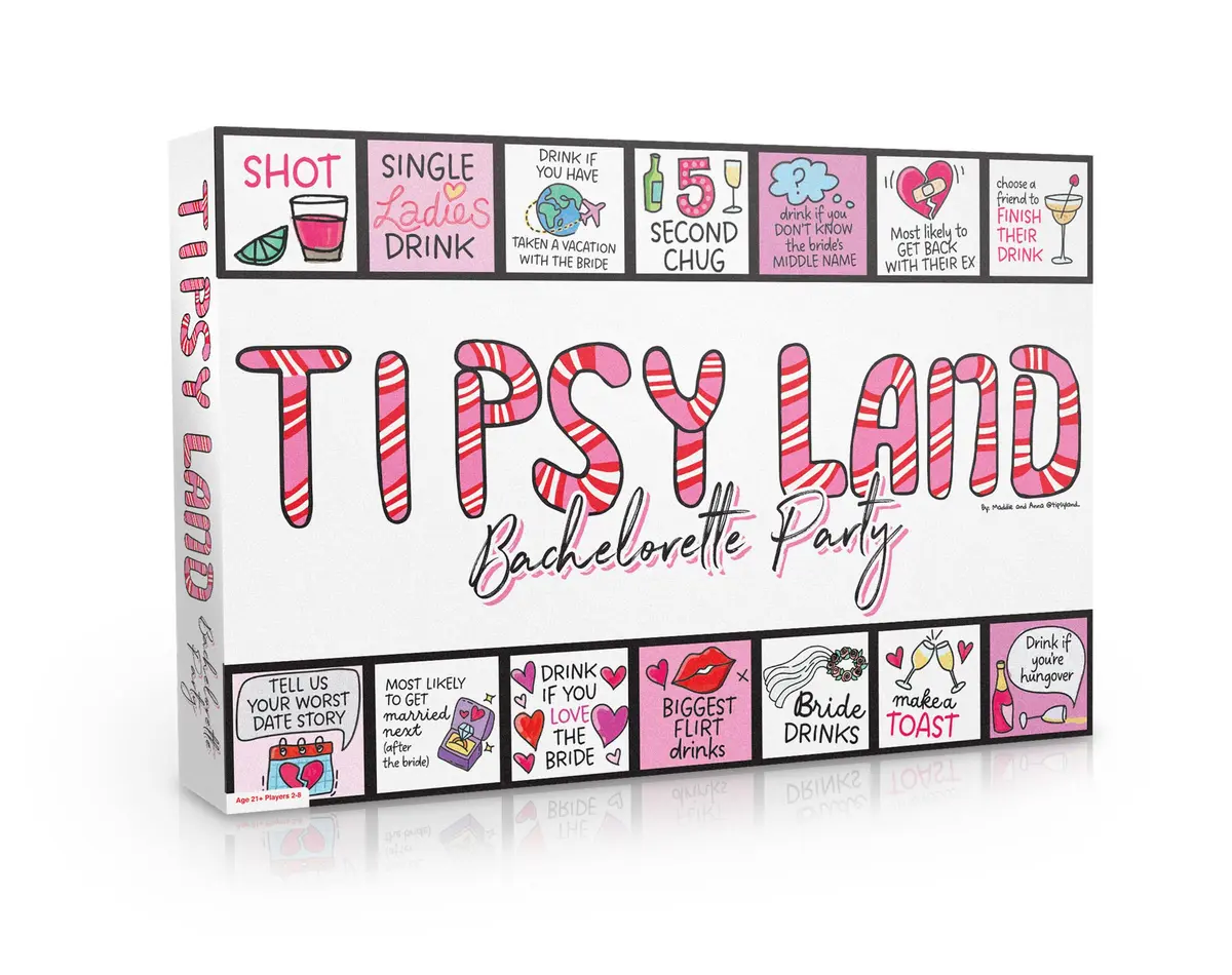 TIPSY LAND Bachelorette Edition | Adult Party Board Game for Groups 3-8 Players - view 6