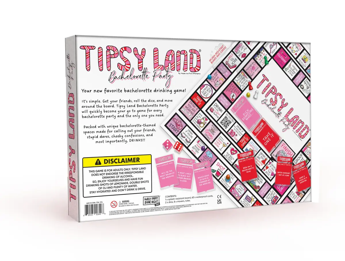 TIPSY LAND Bachelorette Edition | Adult Party Board Game for Groups 3-8 Players - view 7