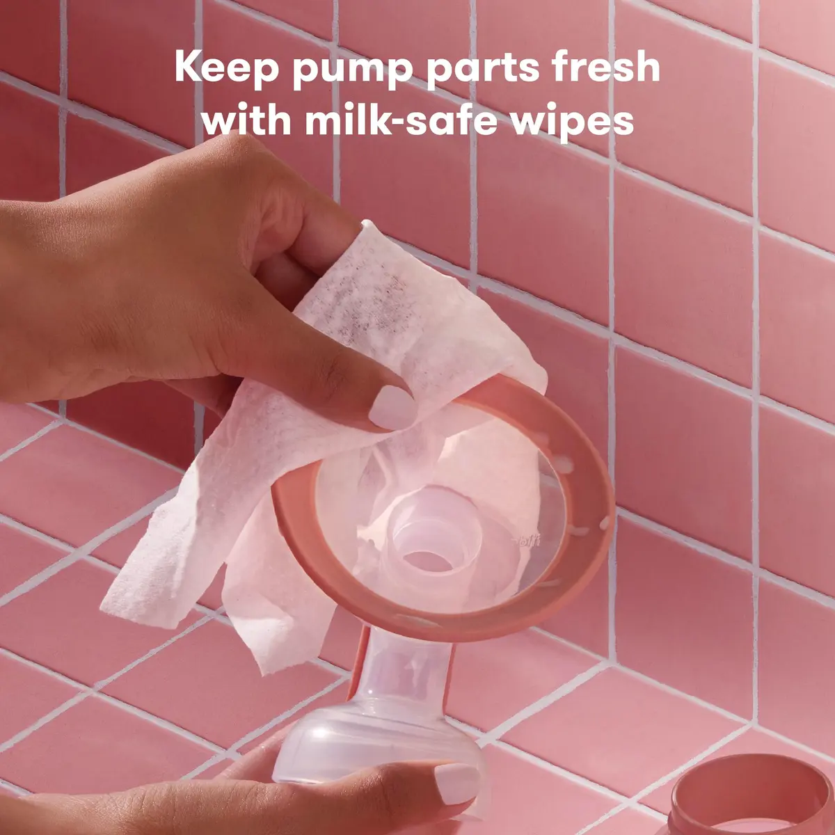 Frida Mom Breast Pump Wipes, Multi-Surface Cleaner, Travel Essentials, 40ct | Food-Grade, Gentle & Travel-Friendly - view 2