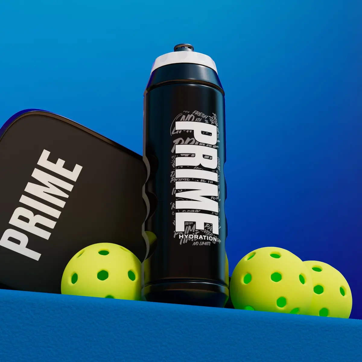 PRIME Hydration 32 oz Black Graffiti Sports Water Bottle | BPA Free, Leakproof & Dishwasher Safe - view 5