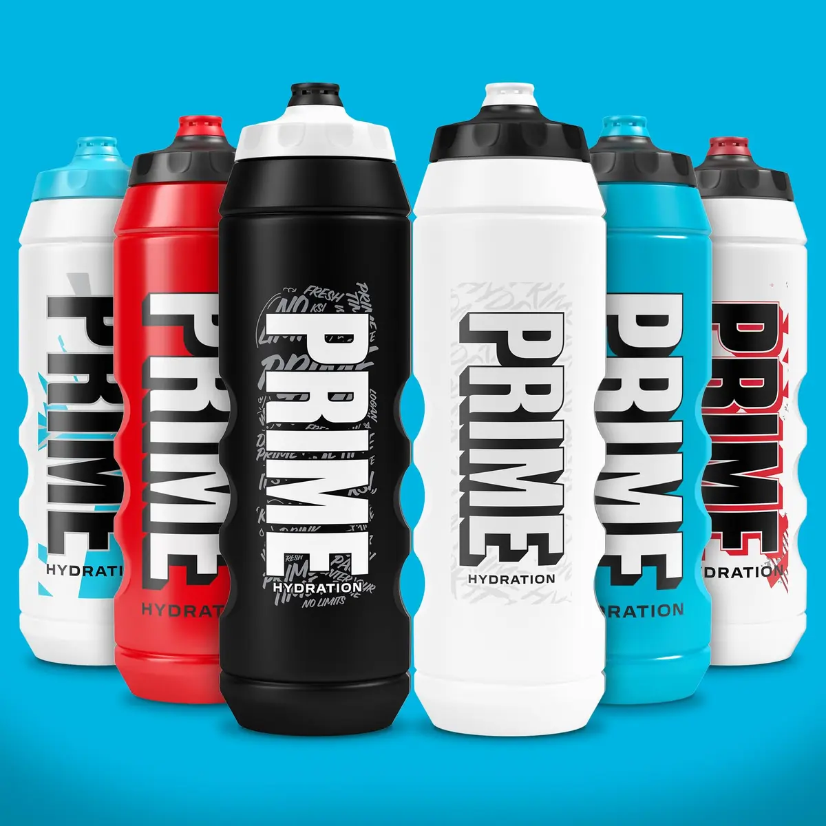 PRIME Hydration 32 oz Black Graffiti Sports Water Bottle | BPA Free, Leakproof & Dishwasher Safe - view 7