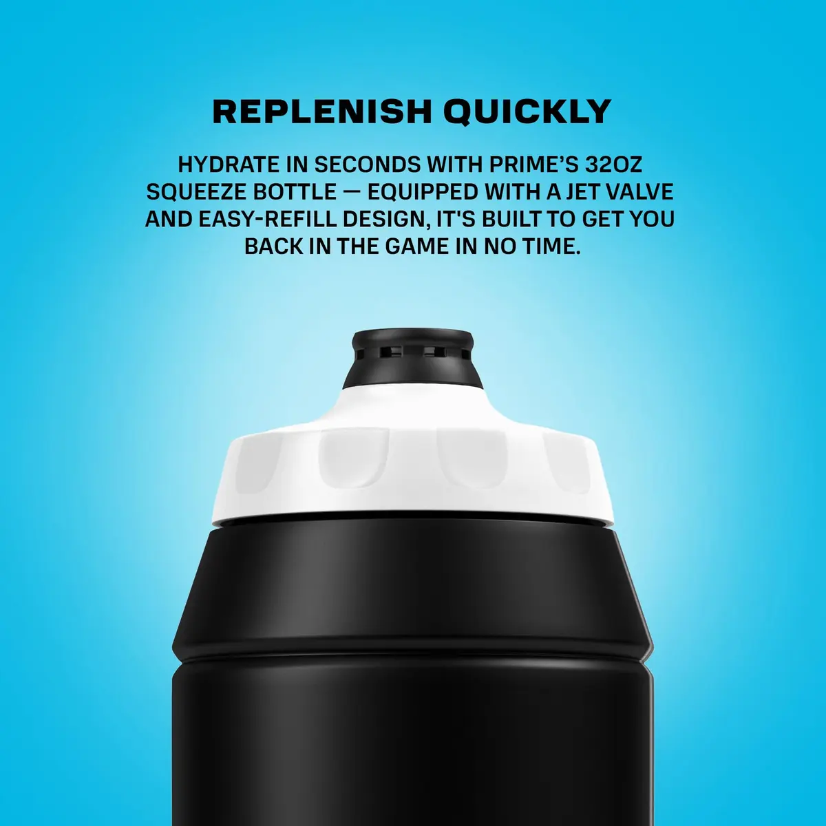 PRIME Hydration 32 oz Black Graffiti Sports Water Bottle | BPA Free, Leakproof & Dishwasher Safe - view 4