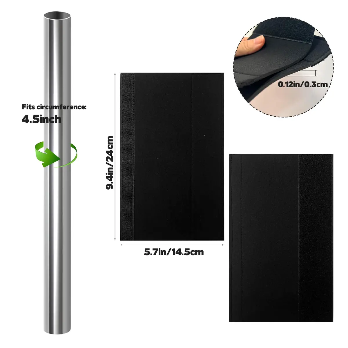 Rainmae Heat Resistant Door Handle Cover 15 x 25 cm (5.9 x 9.8 inch) | Protects Against Hot & Cold Handles - view 2