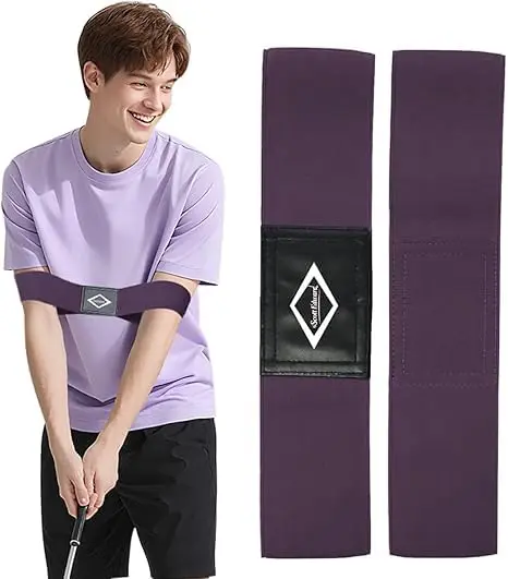 Scott Edward Pro Golf Swing Training Aid X-Large Purple | Corrects Swing Gesture for Beginners - main product image