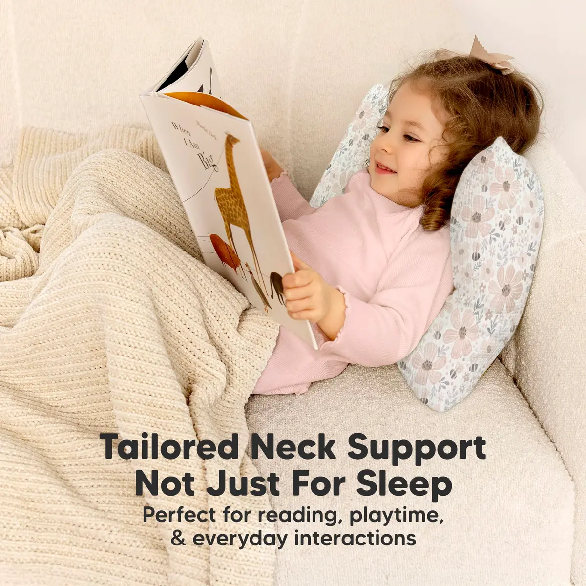 KeaBabies Toddler Pillow with Pillowcase,13x18 Soft Breathable Flora Vale | Support for Small Necks & Heads - view 5