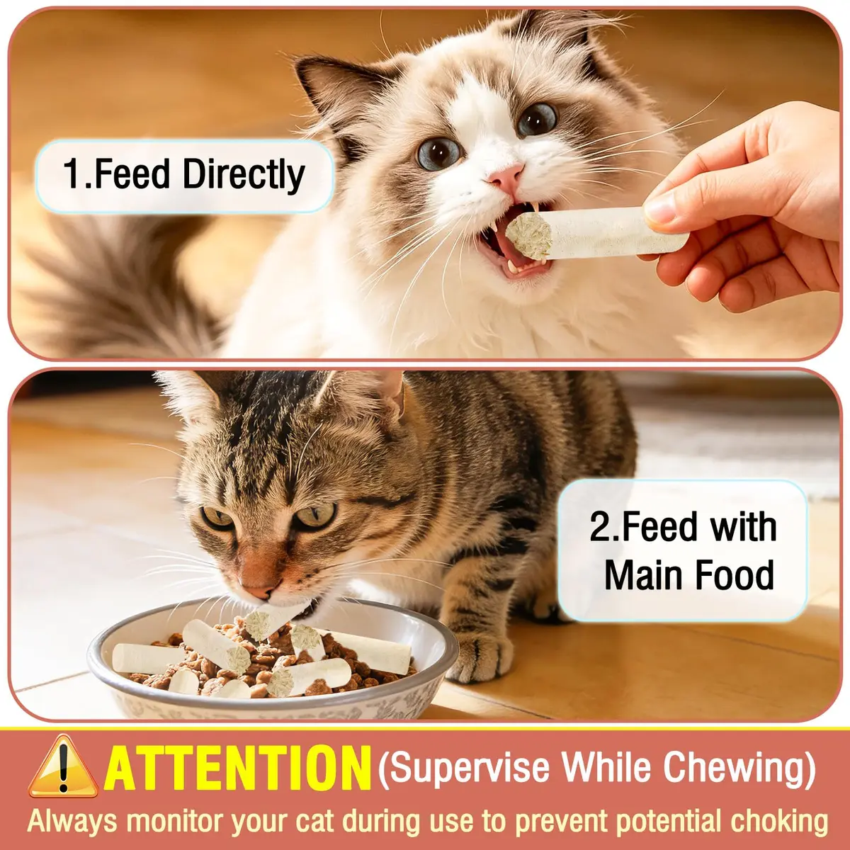 HavenJanny Cat Goat Milk Treats 50g (1.76 oz) | Chicken Stick for Digestion & Teeth Cleaning - view 5