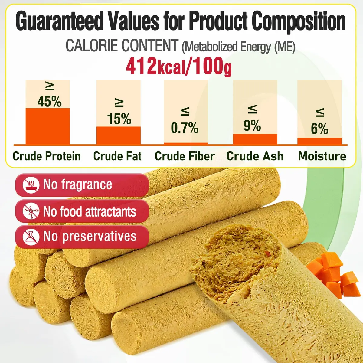 HavenJanny Freeze-Dried Chicken & Pumpkin Cat Treats, 50g (1.76 oz) | Digestive Support & Teeth Cleaning - view 4