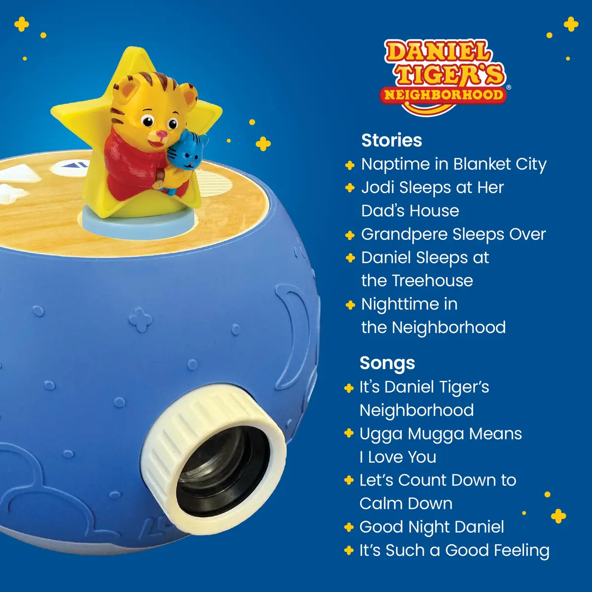 LUNA STORYTIME Kids Book Projector - 5 Daniel Tiger & Fairytale Stories, 10 Songs, Ages 3+ | Screen-Free Bedtime Fun - view 5