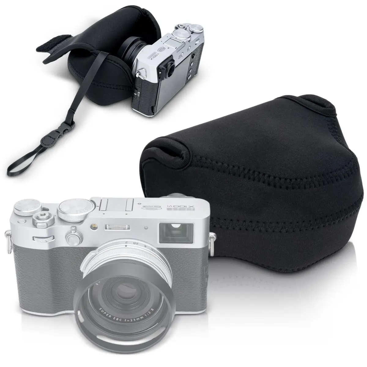 JJC Soft Neoprene XE5 X100VI Camera Case Bag for Fujifilm X-E5 Lumix L10 | Waterproof & Anti-Loss - main product image