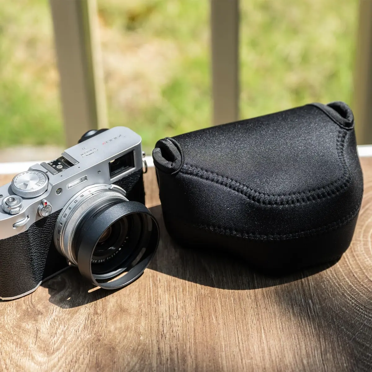 JJC Soft Neoprene XE5 X100VI Camera Case Bag for Fujifilm X-E5 Lumix L10 | Waterproof & Anti-Loss - view 9