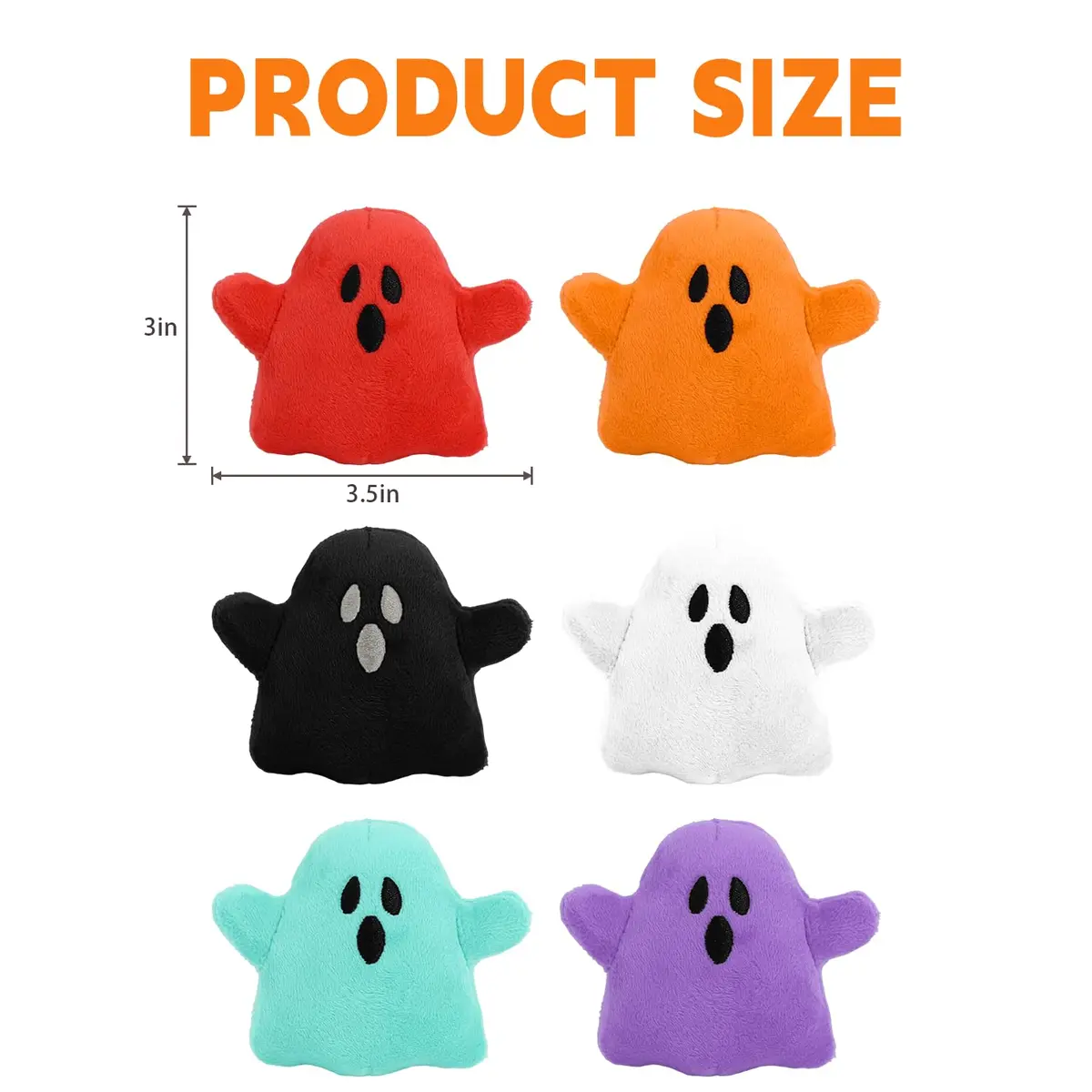RLXGCZ 6pcs Halloween Plush Toys Set 7.62 cm (3 inches) | ASTM-Tested Non-Toxic Cotton - view 2