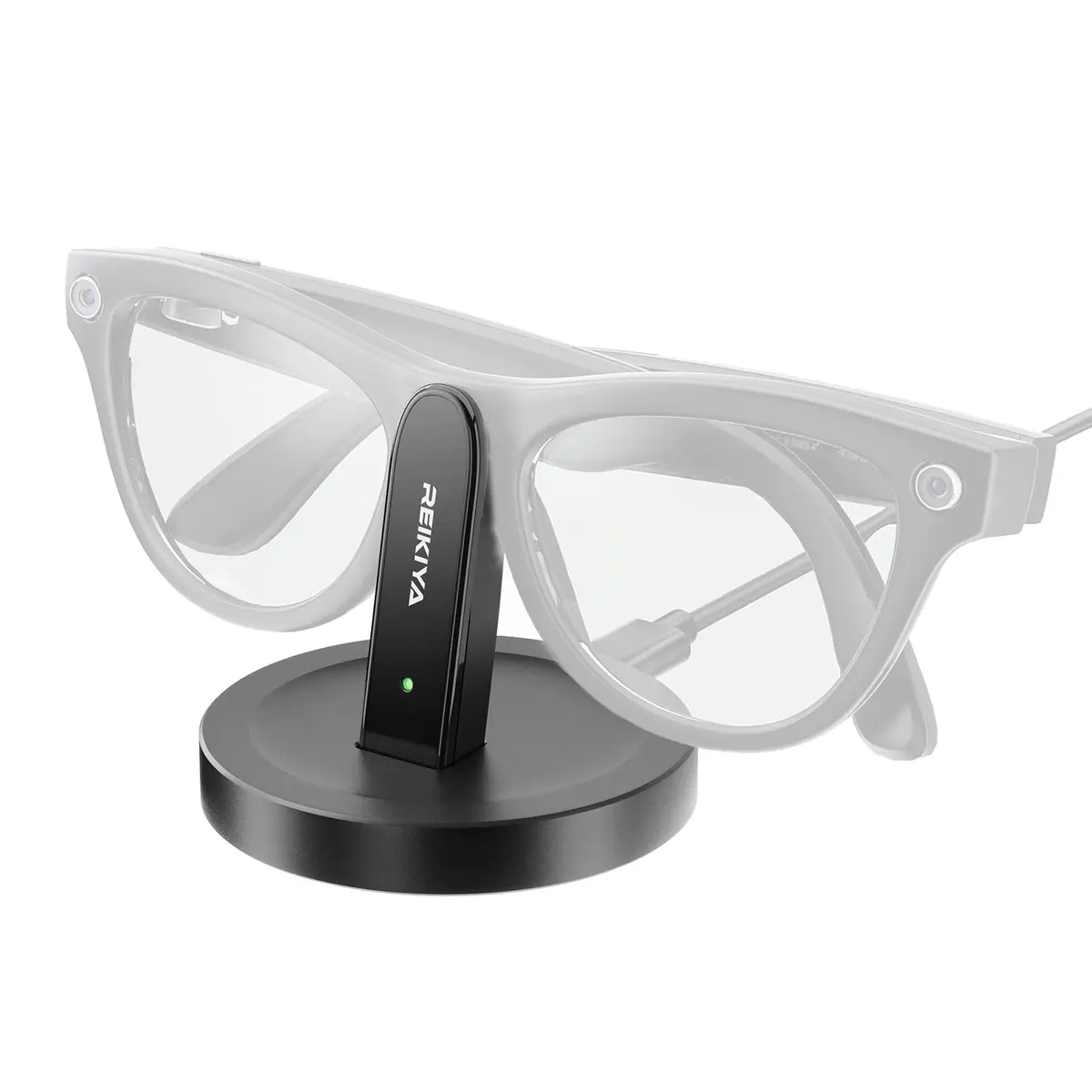 REIKIYA Charging Stand for Ray-Ban Meta Wayfarer/Headliner/Skyler Smart Glasses | 5W USB-C Dock - main product image