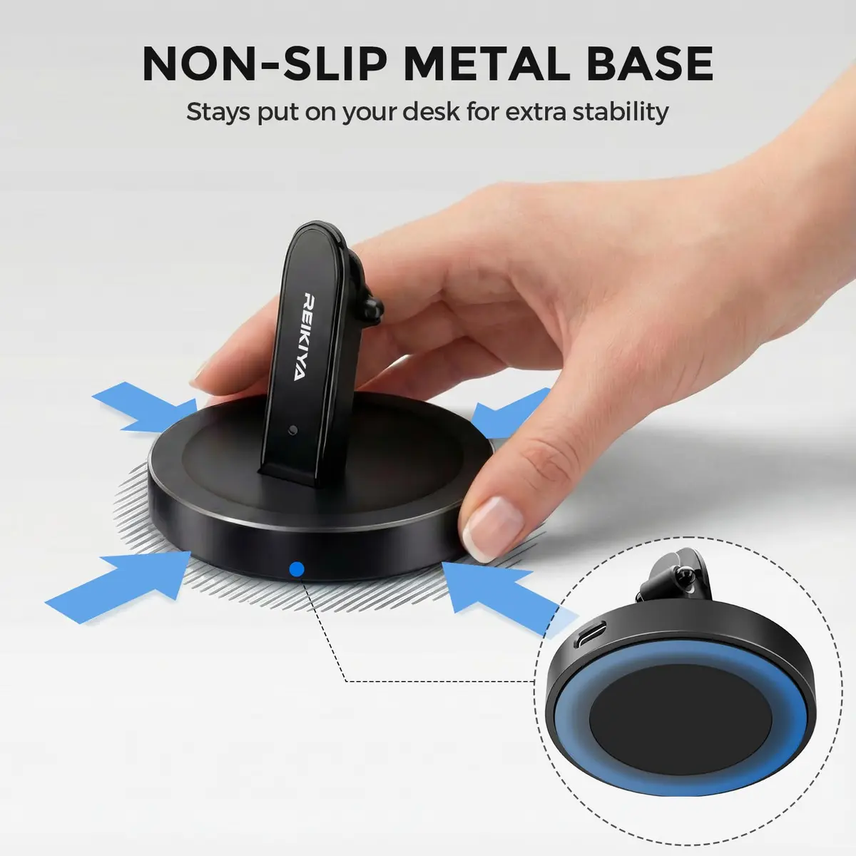 REIKIYA Charging Stand for Ray-Ban Meta Wayfarer/Headliner/Skyler Smart Glasses | 5W USB-C Dock - view 6