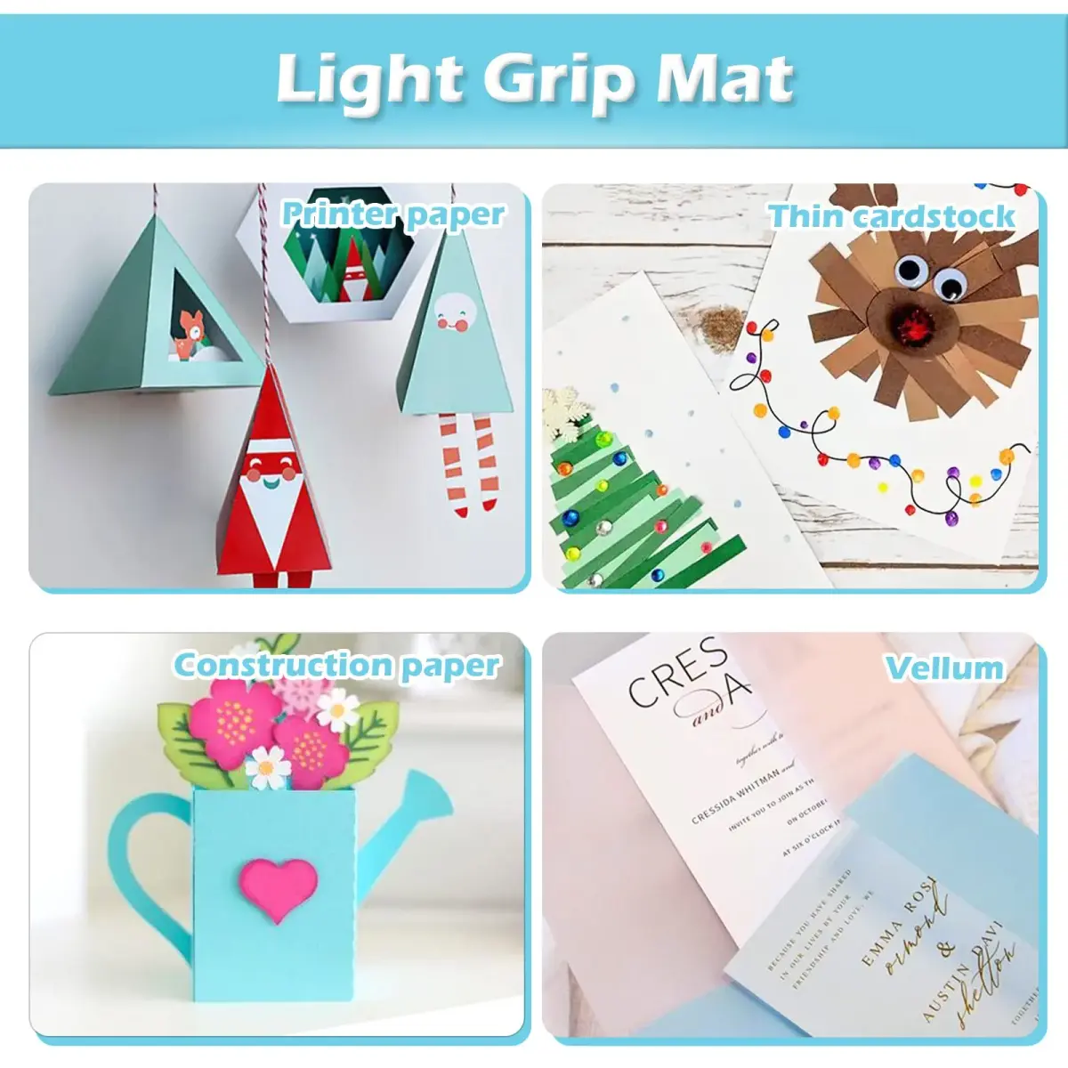 HTVRONT Self Healing Cutting Mat 12" x 18" (5-Pack) | Precision Grid for Crafts & Sewing - view 3