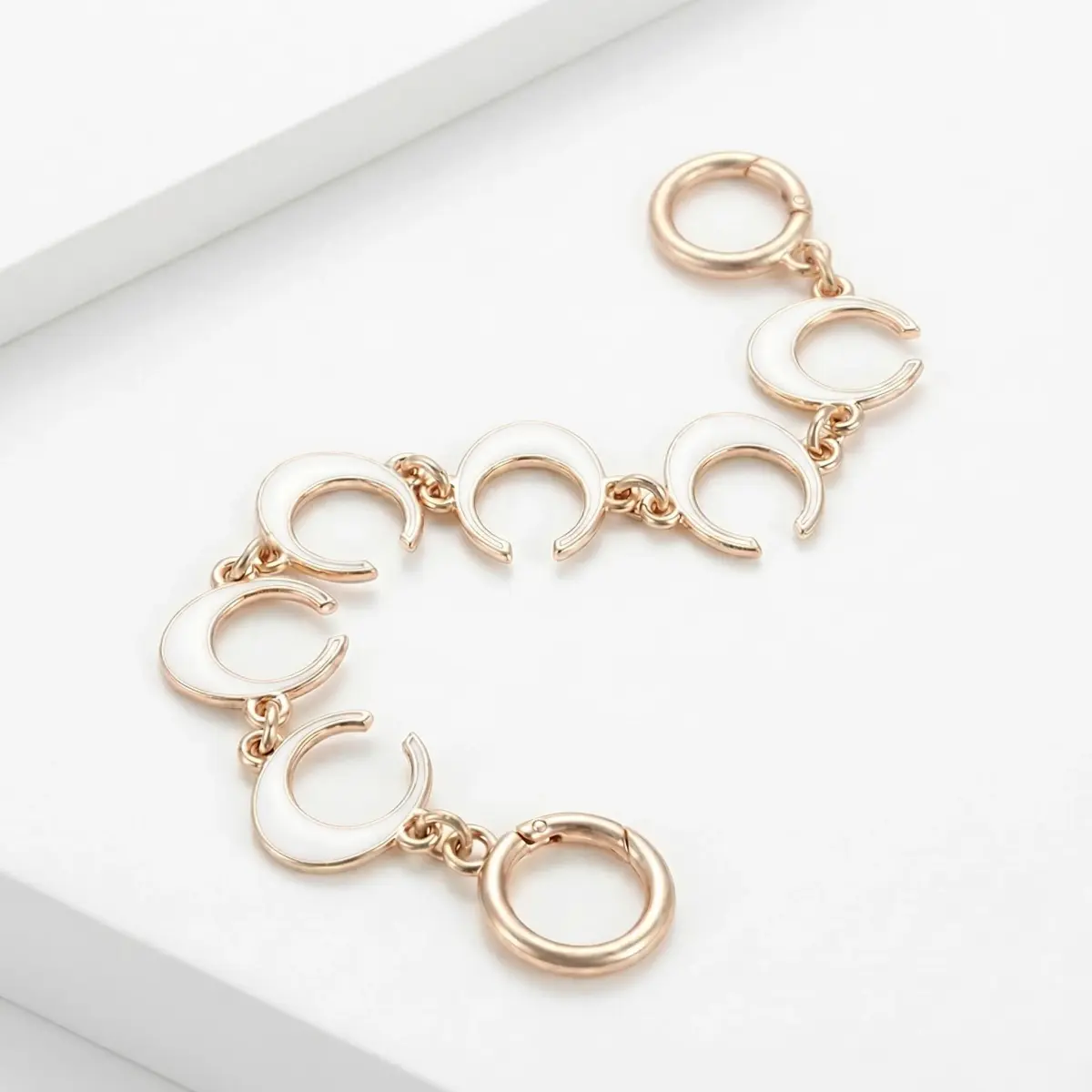 COICOIC Gold Moon Phase Bag Chain Extender & Charm 27cm (10.6") | Designer-Inspired Elegance for Handbags - main product image