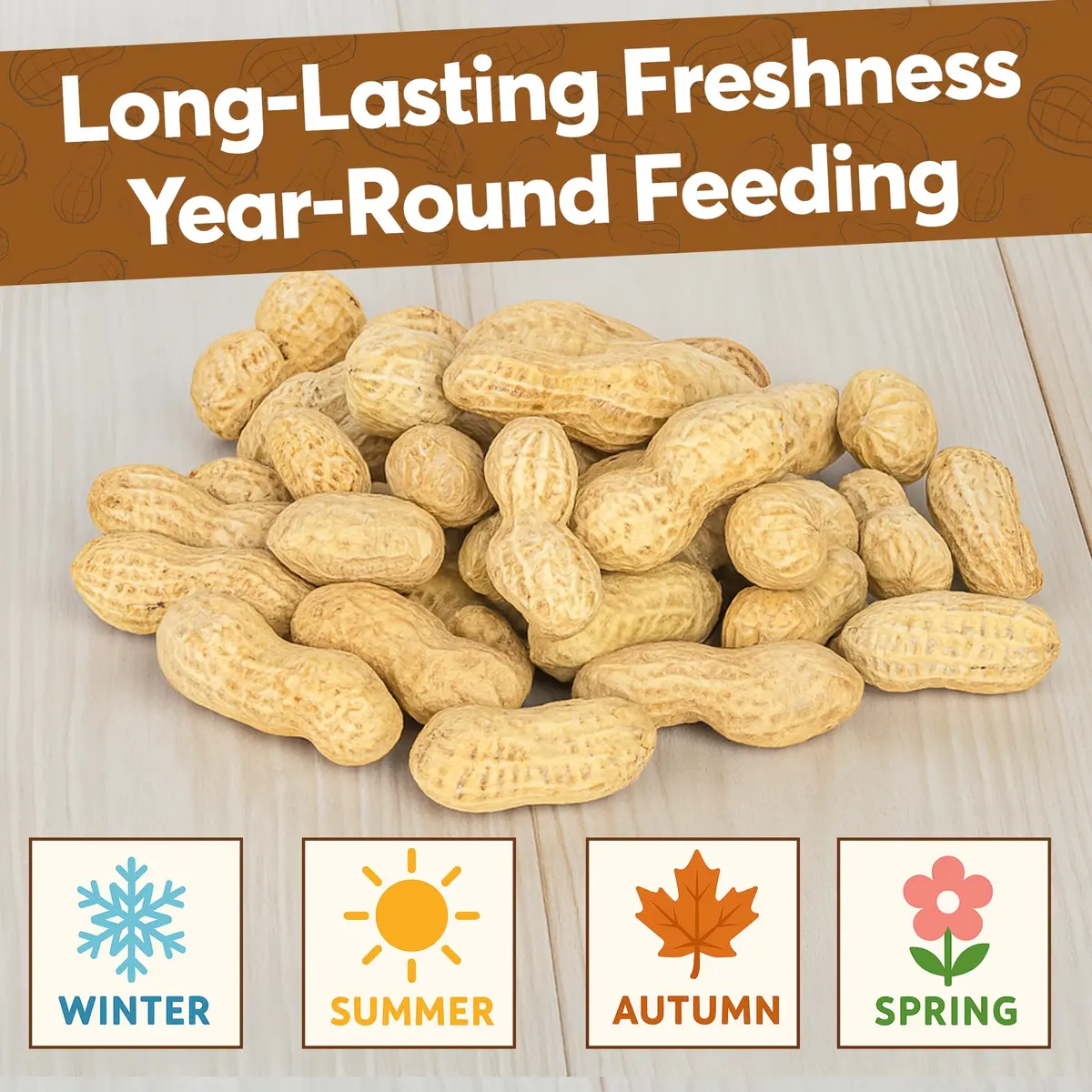 Trailmark Naturals Raw Peanuts for Squirrels & Birds | 2 Pack of 5 Lb Bags (10 Pounds) | Grown in The USA - view 5