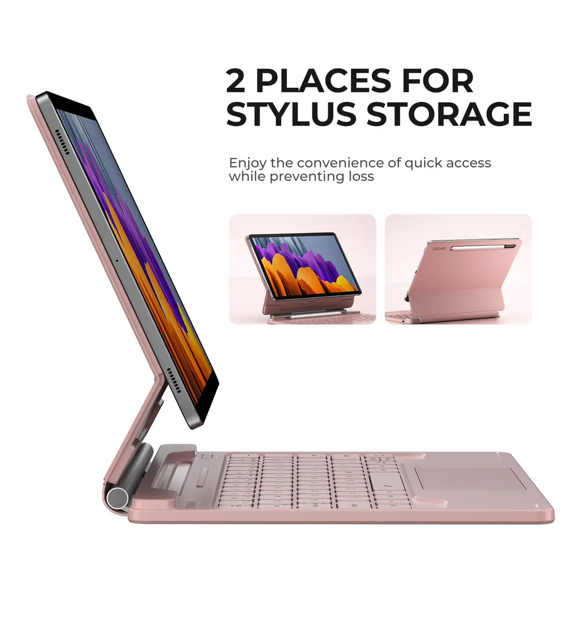 Dexnor Keyboard Case for Samsung Galaxy Tab S10 Lite/S10 FE/S9 FE 10.9"/S9 11" | Magnetic Floating Stand & Multi-Touch Trackpad - view 7