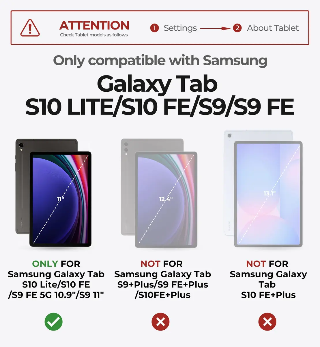 Dexnor Keyboard Case for Samsung Galaxy Tab S10 Lite/S10 FE/S9 FE 10.9"/S9 11" | Magnetic Floating Stand & Multi-Touch Trackpad - view 3