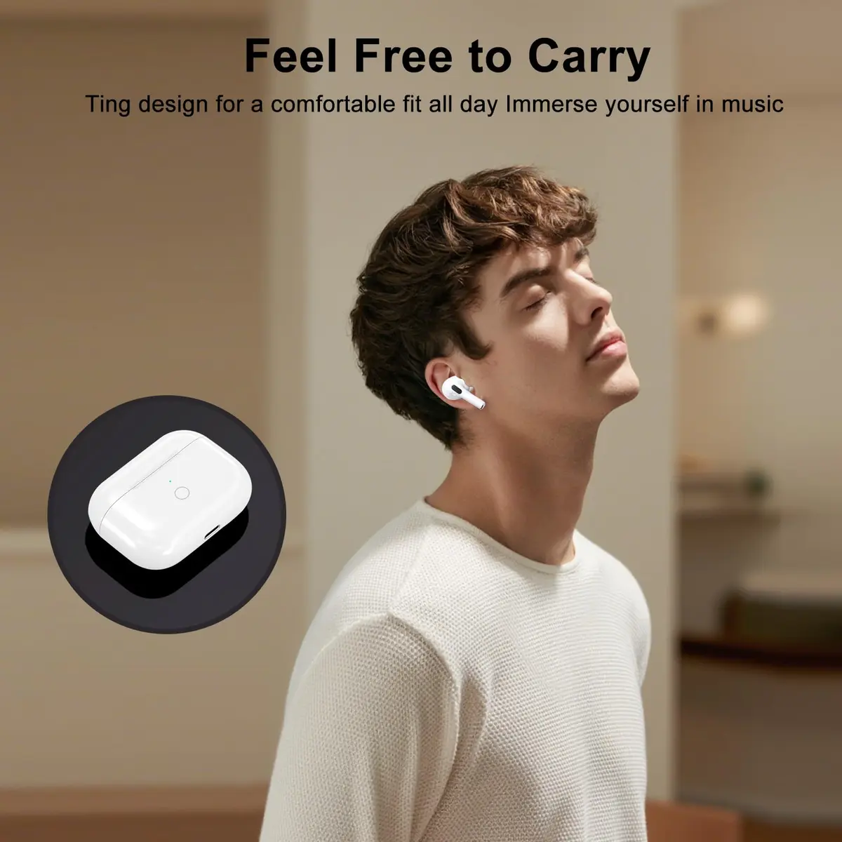LMQ Wireless Charging Case for AirPods Pro 1st & 2nd Gen | 24 Hours Extended Playtime - view 8