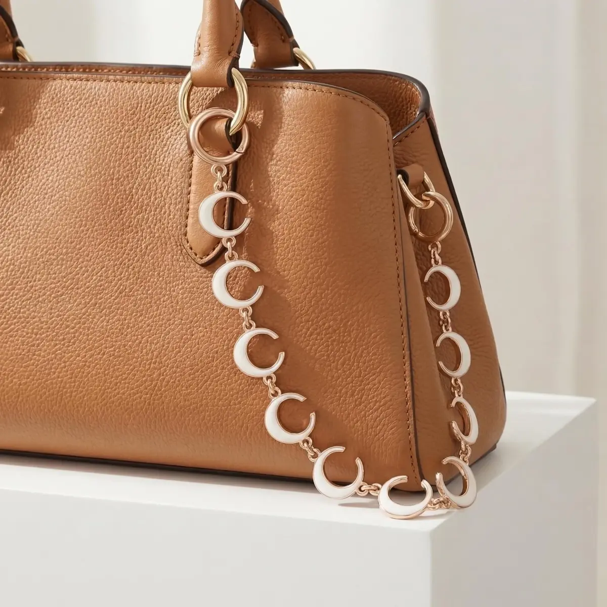 COICOIC 15.7 Inch Bag Chain Charm with C Phase Details, Gold Purse Chain for Coach Bags | Stylish Accessory - view 7