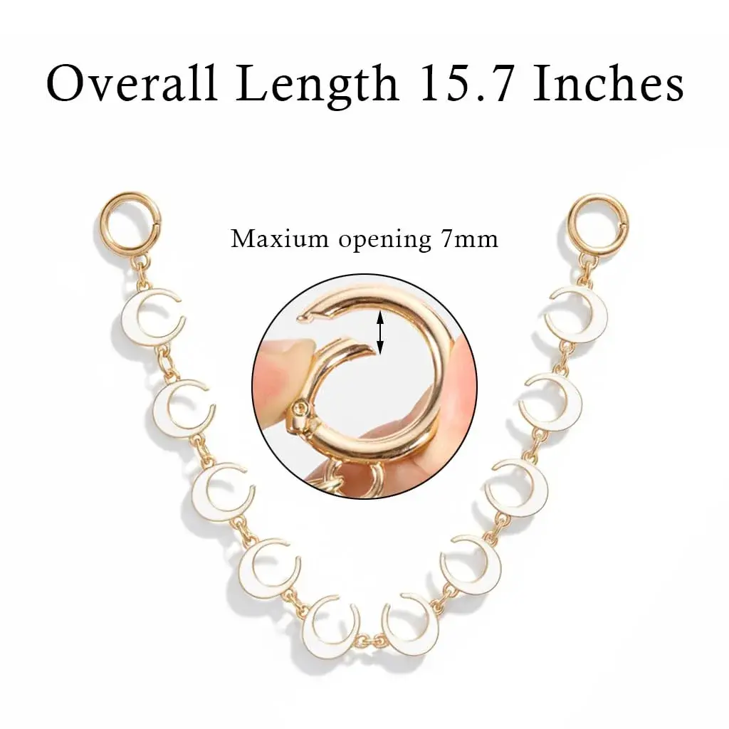 COICOIC 15.7 Inch Bag Chain Charm with C Phase Details, Gold Purse Chain for Coach Bags | Stylish Accessory - view 2