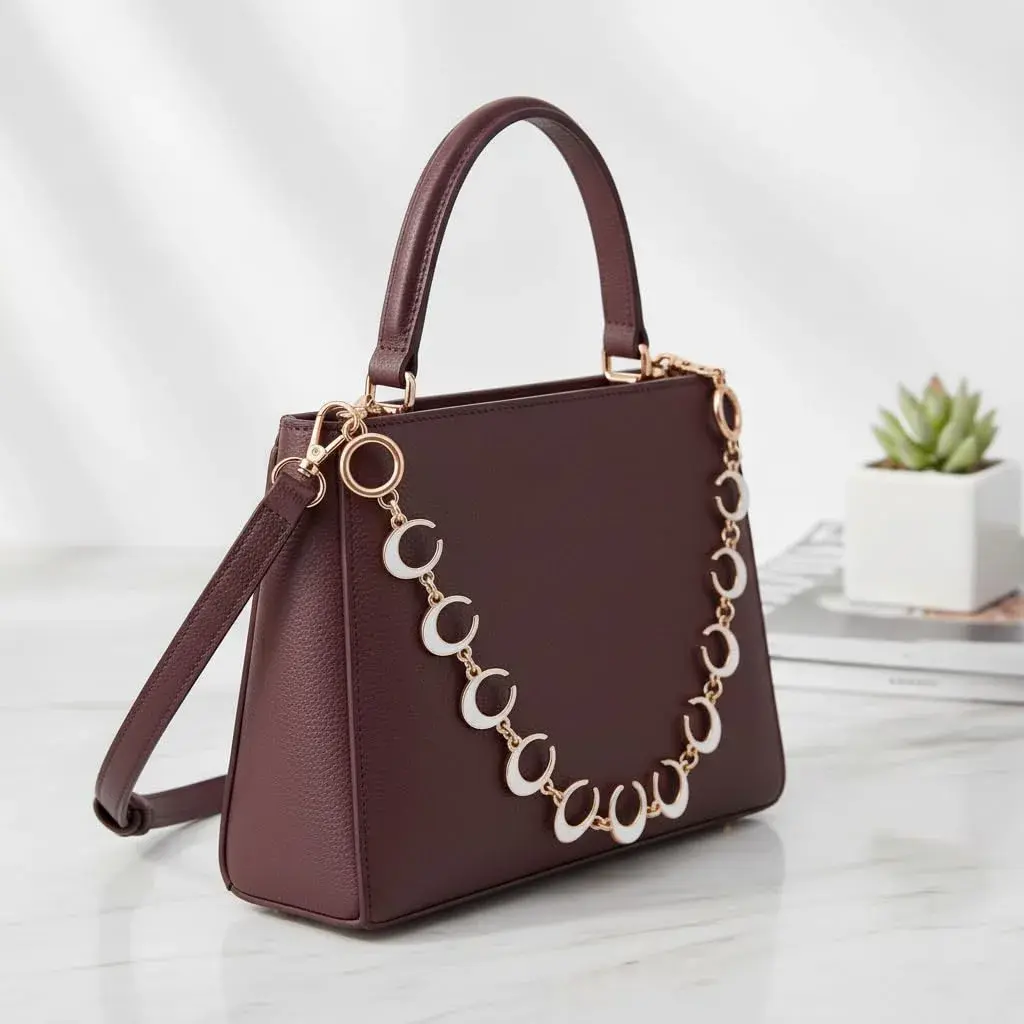 COICOIC 15.7 Inch Bag Chain Charm with C Phase Details, Gold Purse Chain for Coach Bags | Stylish Accessory - view 4