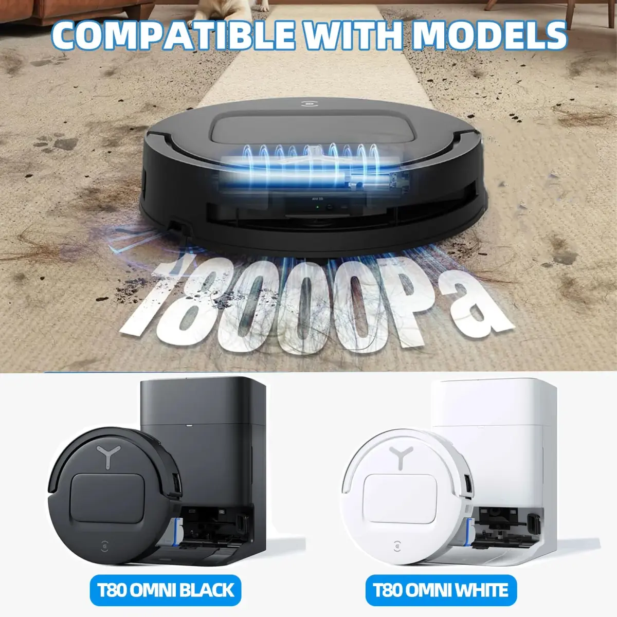 EOVWAEO 21 Pack Accessories Kit for ECOVACS DEEBOT T80 Omni Robot Vacuum | Replacement Parts for Enhanced Cleaning - view 2