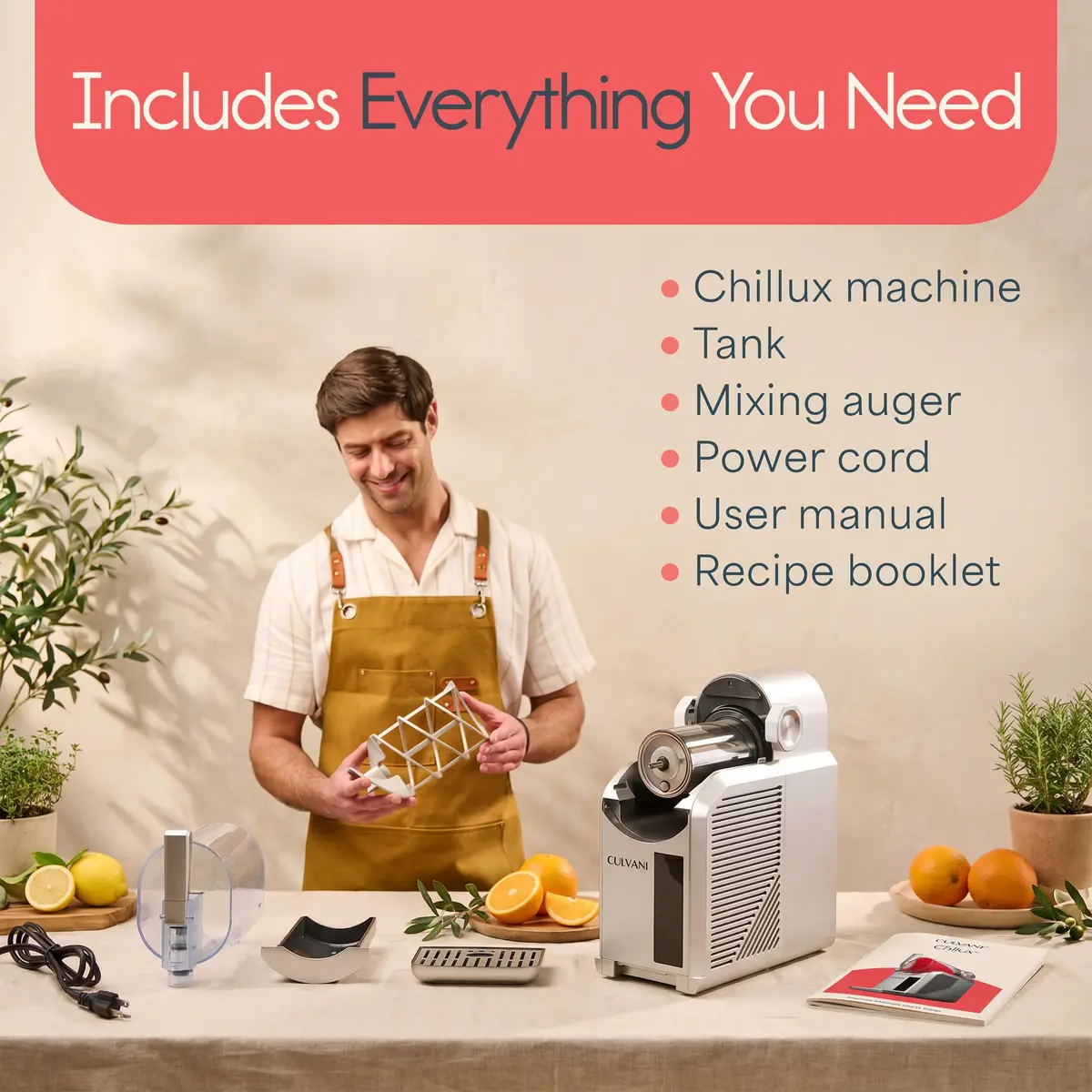 Culvani Chillux Slushie Machine for Home | Self-Cleaning, 6 Preset Modes, 68oz Capacity - view 3