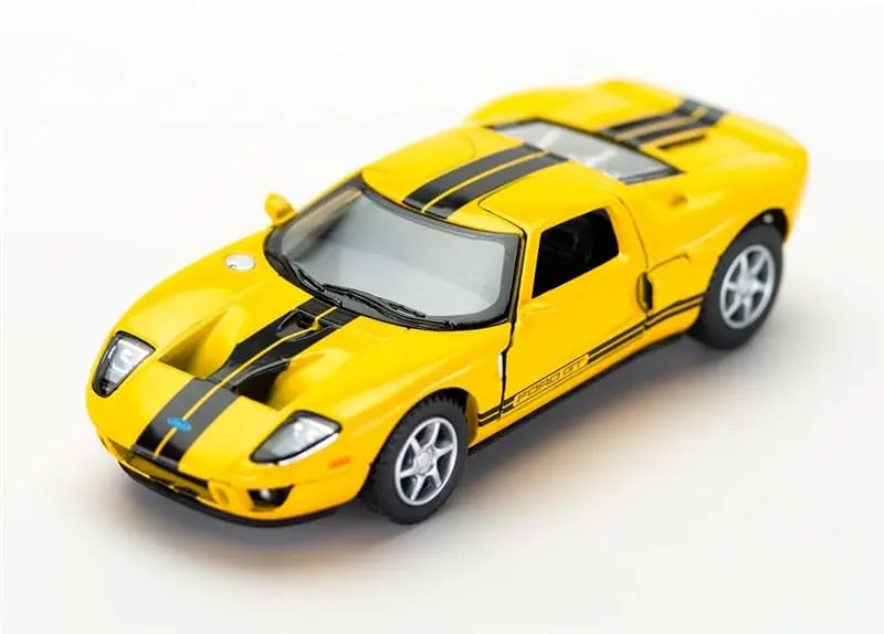 KiNSMART 2006 Ford GT Sport Car 5" 1:36 Scale Die Cast Metal Toy Car w/Pullback Action (Yellow) | Authentic Die-Cast Model for Kids & Collectors - view 2