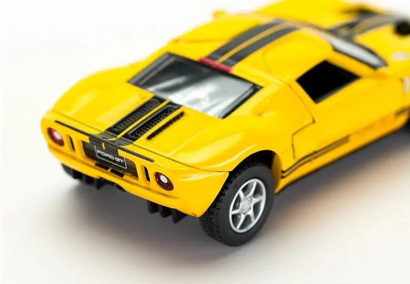 KiNSMART 2006 Ford GT Sport Car 5" 1:36 Scale Die Cast Metal Toy Car w/Pullback Action (Yellow) | Authentic Die-Cast Model for Kids & Collectors - view 4