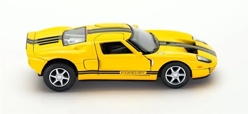 KiNSMART 2006 Ford GT Sport Car 5" 1:36 Scale Die Cast Metal Toy Car w/Pullback Action (Yellow) | Authentic Die-Cast Model for Kids & Collectors - view 5