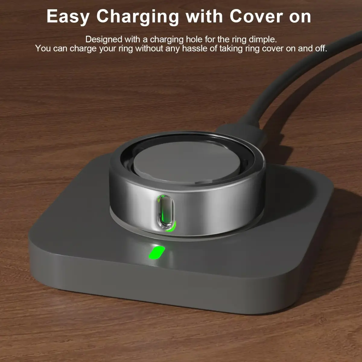 ZOOROO 3 Pack Oura Ring Gen 3/4 Cover Compatible with Charging, Size 8 Silver | TPU Protector for Men Women - view 3