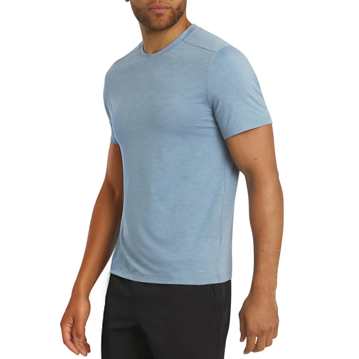 Motion Men's Slim Fit Tee Active Performance Super Soft Stretchable T-Shirt, Belgian Blue - main product image