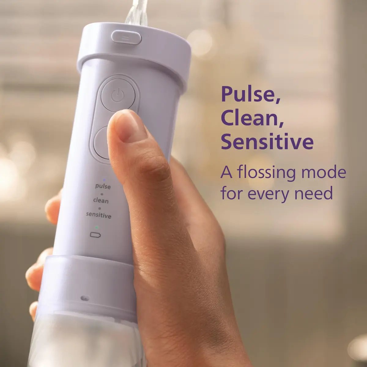 Philips Sonicare Compact Flosser 1000 Portable Water Flosser 1 Count | 3 Modes, 200ml Tank, IPX7 Waterproof, 21-Day Battery - view 4