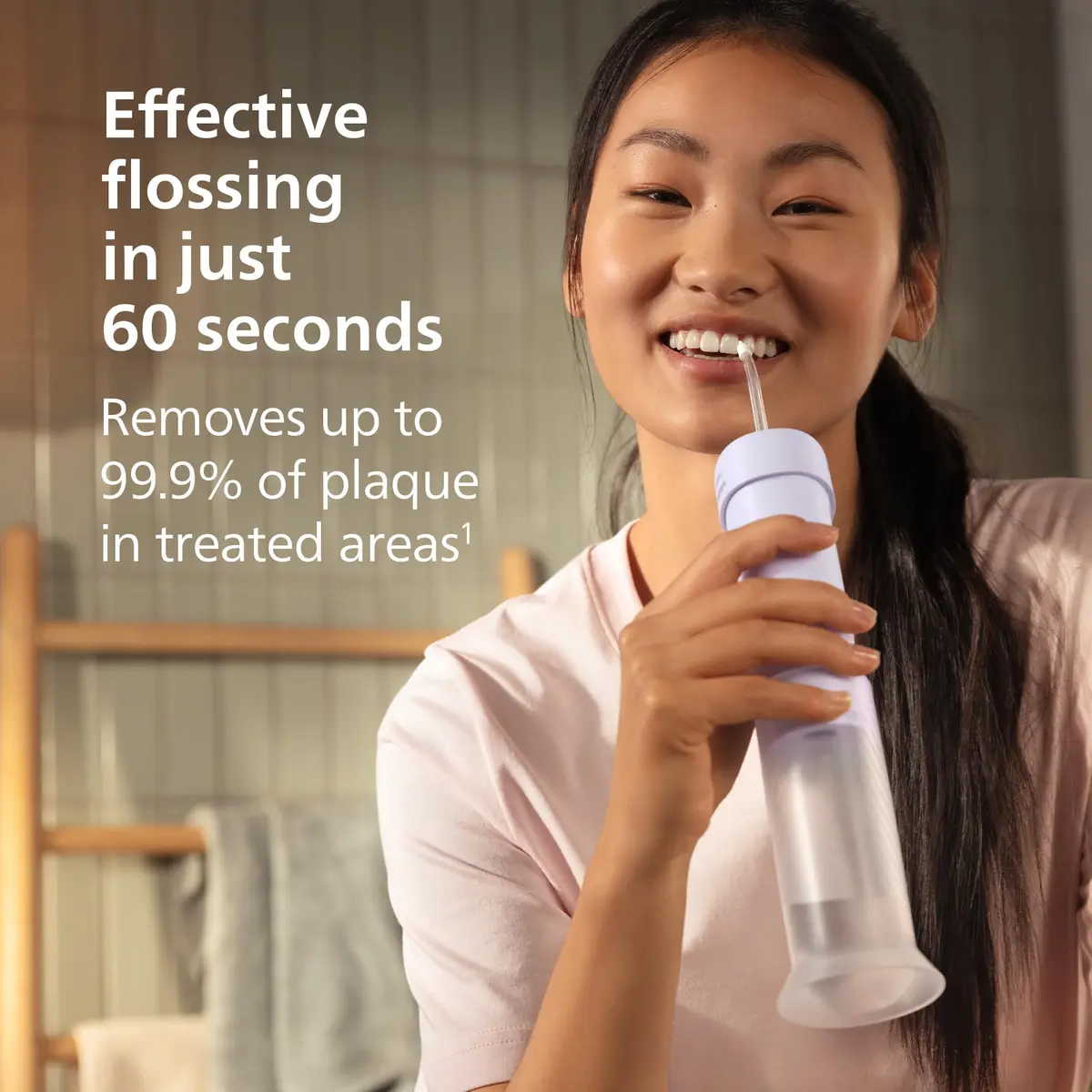 Philips Sonicare Compact Flosser 1000 Portable Water Flosser 1 Count | 3 Modes, 200ml Tank, IPX7 Waterproof, 21-Day Battery - view 2