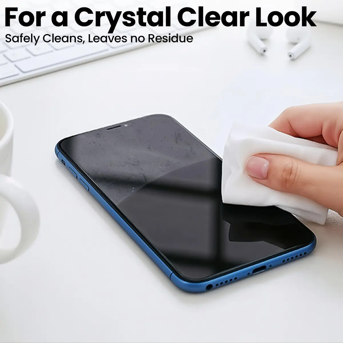 EVEO Screen Wipes 150 Pack | Streak-Free Cleaning for Electronics, Screens, and Lenses - view 2