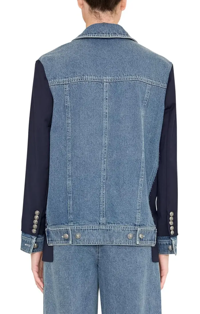 Kobi Halperin Silva Jacket Navy Large | Effortless Luxury & Flattering Fit - view 2