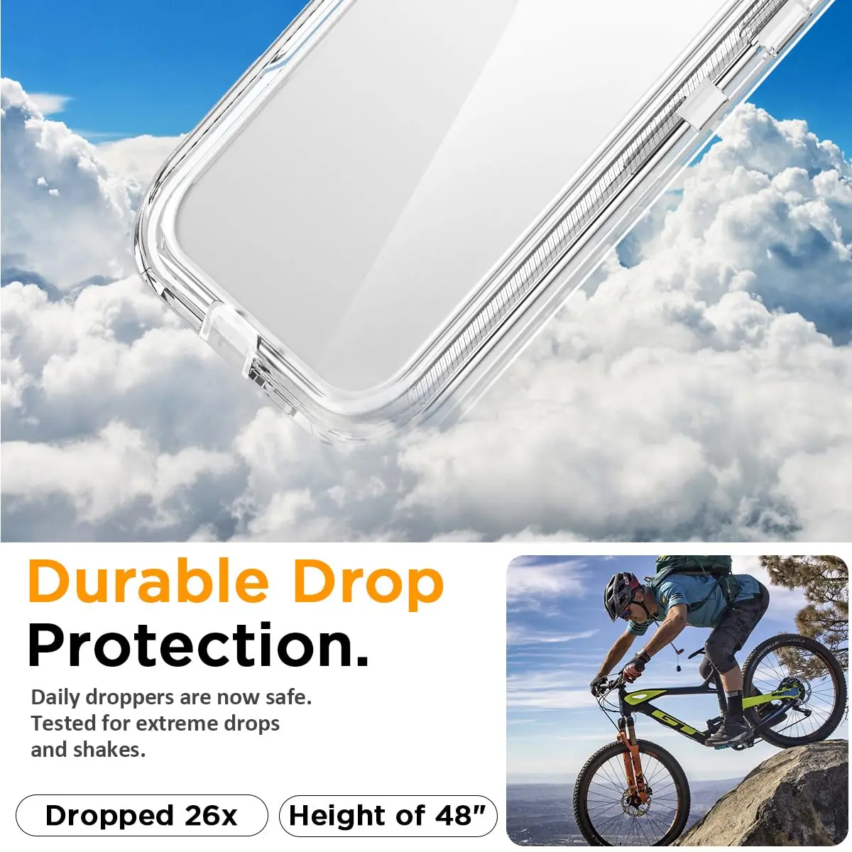 AICase iPhone 17 Pro Case Clear 3 in 1 Heavy Duty Drop Protection | Rugged Shockproof Dust Proof - view 7