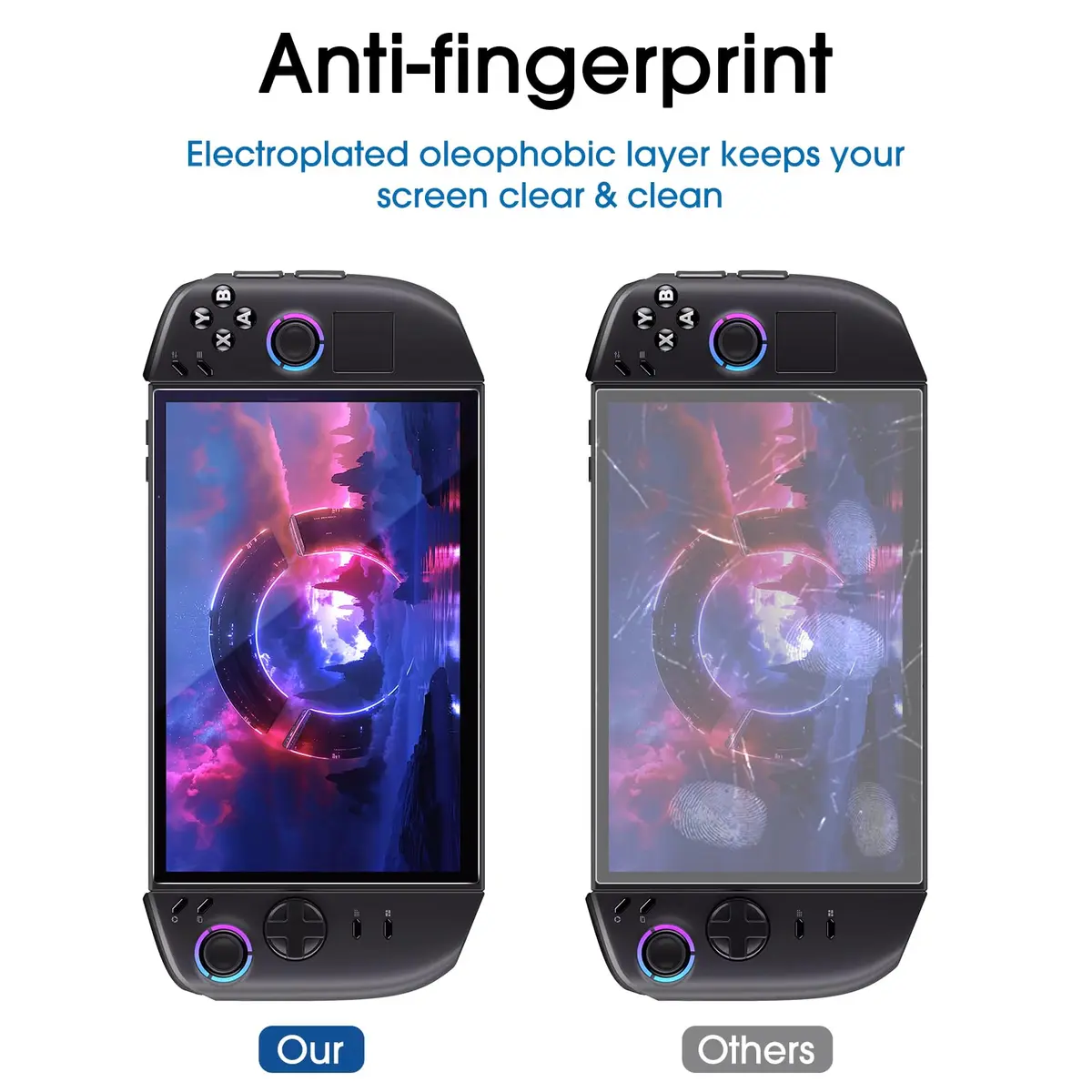 amFilm Screen Protector for Lenovo Legion Go Gen 2 8.8'' Handheld 2025 | 2 Pack Tempered Glass Full Coverage - view 5