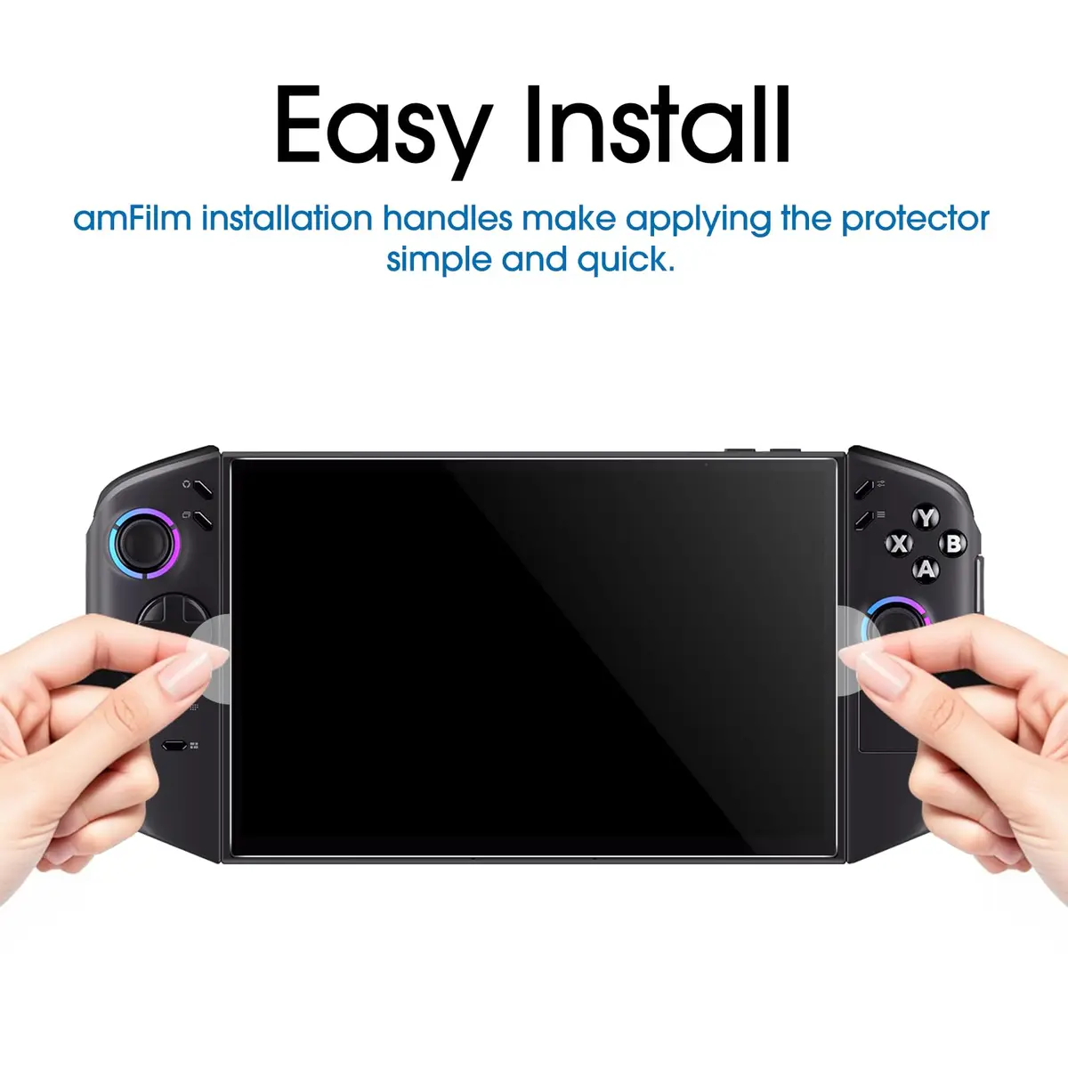 amFilm Screen Protector for Lenovo Legion Go Gen 2 8.8'' Handheld 2025 | 2 Pack Tempered Glass Full Coverage - view 7
